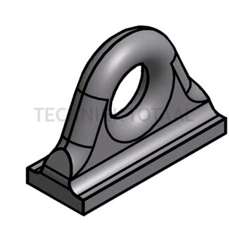 Walterscheid Zugöse Pick-Up Hitch Ø 50 mm, 165 mm, Ring nicht verdrehbar