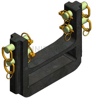 Walterscheid Zugpendelstütze rail 390 mm, 92 kN, Stützlast 3500 kg, Fendt Grau