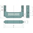 Walterscheid Zugpendelstütze rail 390 mm, 92 kN, Stützlast 3500 kg, Fendt Grau | 8005108