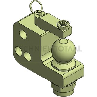Walterscheid Adaptor forced steering ball 50, hole spacing 50, 3-hole 15°