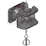 Scharmüller Zugmaul Manuell, Bolzen 38 mm, Lochbild 140 x 80 mm, 82,4 kN