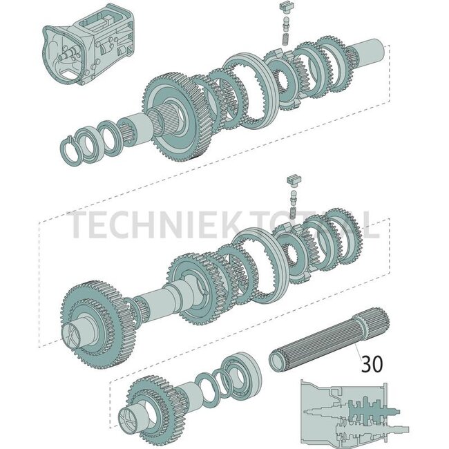GRANIT Gear wheel transmission Massey Ferguson 362 - 4370 | 3613627M1