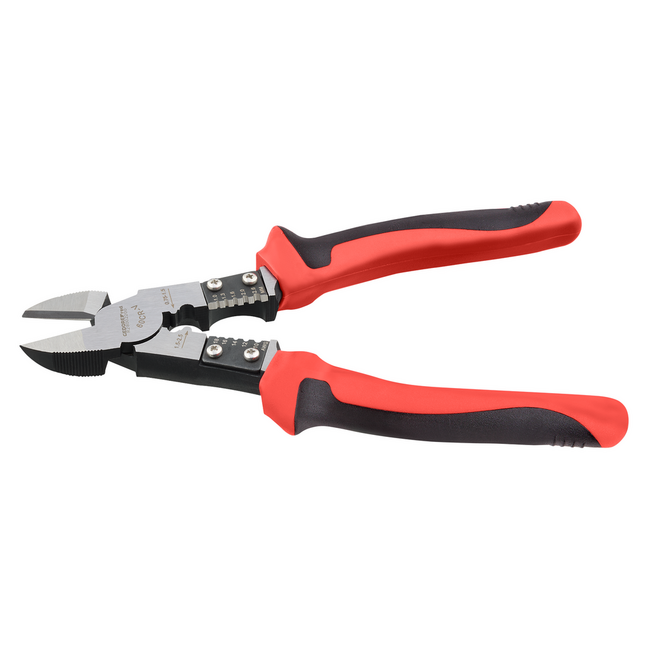 Gedore RED Multi-zijkniptang 200 mm, knippen tot 2 mm, strippen 1-2,6 mm, krimpen 0,5-2,5 mm², 2C-greep - R28002200