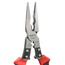 Gedore RED Multi needle-nose pliers 9" 235 mm - cuts wire up to 2 mm, crimps 0.5-2.5 mm², strips 1-2.6 mm, 2C handle - R28002235