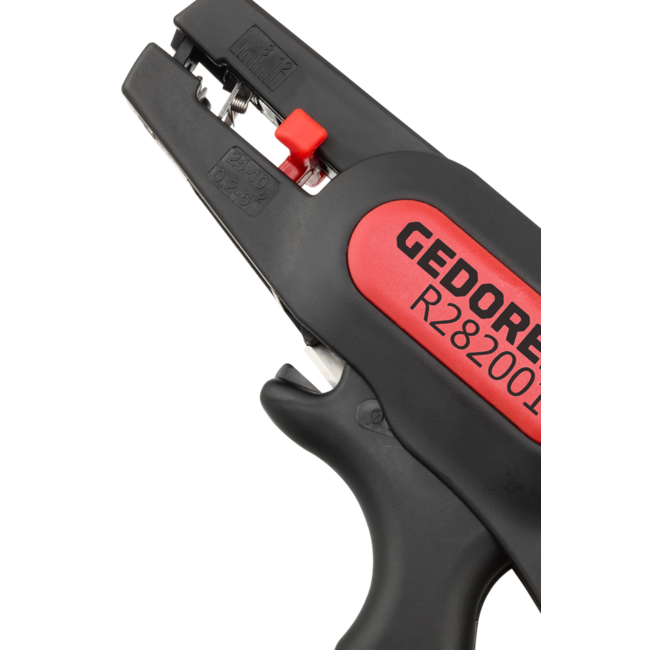 Gedore RED Automatische striptang 0,2-6,0 mm² (AWG 24-10), 192 mm, lengteaanslag 5-12 mm, draadknipper tot 2 mm - R28200185