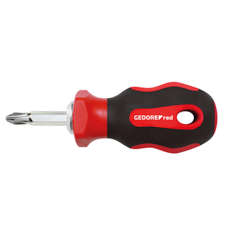 Gedore RED Stubby-schroevendraaier 2-in-1 SL 6 / PH 2, 93 mm