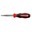 Gedore RED Precisie-bitschroevendraaier 4-in-1 met dubbelbits PH 00 / SL 1,5 en PH 0 / SL 3, 170 mm, 2C-greep - R38002004