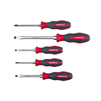 Gedore RED Slagschroevendraaierset 5-delig SL/PH, 2C-greep