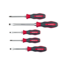 Gedore RED Slagschroevendraaierset 5-delig SL/PH met slagkap, zeskant kling en sleutelaanzet, 2C-greep, DIN ISO 2380 - R38002105