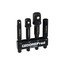 Gedore RED Adapterset 4-delig - dopadapters 1/4", 3/8" en 1/2" en magnetische bithouder 1/4", chroom-vanadium - R47102004
