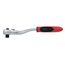 Gedore RED Umschaltknarre 3/8" gekröpft 210 mm, 36 Zähne, Rückschwenkwinkel 10°, Druckknopfentriegelung, 2K-Griff - R50050009