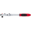 Gedore RED Gelenk-Umschaltknarre 1/2" 290 mm, 72 Zähne, Rückschwenkwinkel 5°, Druckknopfentriegelung, 2K-Griff - R60120027