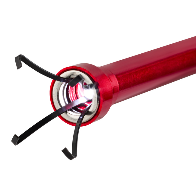 Gedore RED Magnetheber mit 4-Klauen-Greifer, LED-Beleuchtung und flexiblem Schaft, 720 mm, für Schrauben und Muttern - R99200001