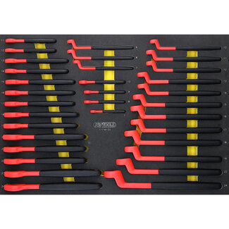 KS Tools Isolierte Schlüssel-Satz in Schaumstoffeinlage, 33-tlg - Größe M (568 x 398 mm)