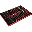 KS Tools Hammer- / Meißel- / und Feilen-Satz in Schaumstoffeinlage, 21-tlg - PERFORMANCEplus Größe M (568 x 398 mm) - 811.0021
