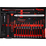 KS Tools Hamer- en beitelset in schuiminlay, 22-delig - PERFORMANCEplus maat M (568 x 398 mm) - 811.0022