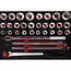 KS Tools 3/4" Steckschlüssel-Satz in Schaumstoffeinlage, 32-tlg - PERFORMANCEplus Größe M (568 x 398 mm) - 811.0032