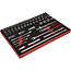 KS Tools 1/2" Steckschlüssel-Satz in Schaumstoffeinlage, 66-tlg - PERFORMANCEplus Größe M (568 x 398 mm) - 811.0066