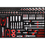KS Tools 1/4" + 3/8" + 1/2" dopsleutelset in schuiminlay, 111-delig - PERFORMANCEplus maat M (568 x 398 mm) - 811.0111