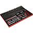 KS Tools 1/4" + 3/8" + 1/2" socket set in foam insert, 139 pcs - PERFORMANCEplus size M (568 x 398 mm) - 811.0139