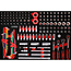 KS Tools 1/4" + 3/8" socket set in foam insert, 156 pcs - PERFORMANCEplus size M (568 x 398 mm) - 811.0156