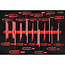 KS Tools T-handle hex key set in foam insert, 18 pcs - PERFORMANCEplus size M (568 x 398 mm) - 811.1018