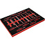 KS Tools T-handle hex key set in foam insert, 18 pcs - PERFORMANCEplus size M (568 x 398 mm) - 811.1018