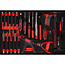 KS Tools Pliers, hammer and chisel set in foam insert, 23 pcs - PERFORMANCEplus size M (568 x 398 mm) - 811.1023