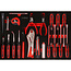 KS Tools Schroevendraaier- en tangenset in schuiminlay, 32-delig - PERFORMANCEplus maat M (568 x 398 mm) - 811.1032
