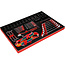KS Tools Sleutel- en krachtdoppenset in schuiminlay, 55-delig - PERFORMANCEplus maat M (568 x 398 mm) - 811.1055