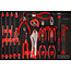 KS Tools Tangen-, hamer- en beitelset in schuiminlay, 22-delig - PERFORMANCEplus maat M (568 x 398 mm) - 811.2022