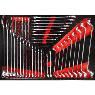 KS Tools Sleutelset in schuiminlay, 41-delig - maat M (568 x 398 mm)