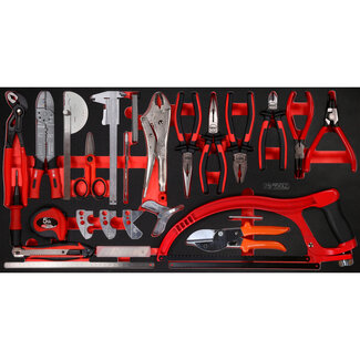 KS Tools Zangen- / und Messwerkzeug-Satz in Schaumstoffeinlage, 39-tlg - Größe L (755 x 398 mm)