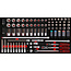 KS Tools 1/2" socket set in foam insert, 85 pcs - PERFORMANCEplus size L (755 x 398 mm) - 813.0085