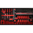 KS Tools 1/4" socket and screwdriver set in foam insert, 146 pcs - PERFORMANCEplus size L (755 x 398 mm) - 813.0146