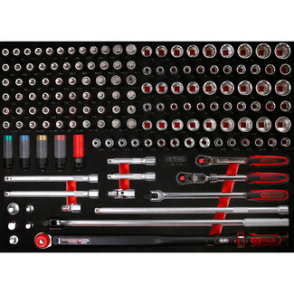 KS Tools 1/2" socket set in foam insert, 149 pcs - size XL (790 x 568 mm)