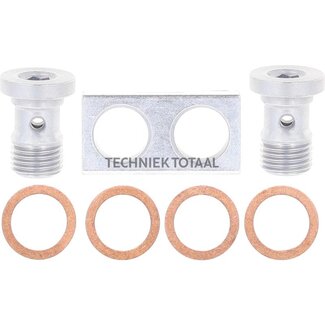 Distributor bridge M10x1, without outlet, with blanking plug
