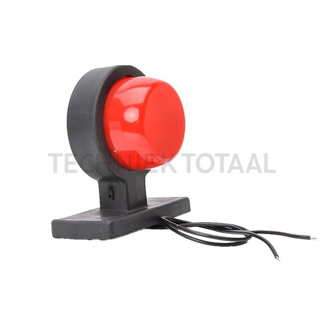 LED-Umrissleuchte 809/II rot/weiß 12/24 V, rund, gerader Arm