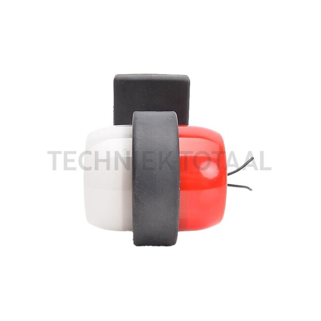 LED-Umrissleuchte 809/II rot/weiß 12/24 V, rund, gerader Arm