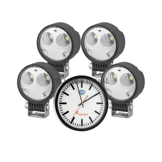HELLA LED work light set Module 70 round 12/24 V, 12 W, 1000 lm