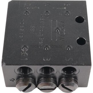 SKF Lubricant distributor SSV6, 0.2 cm³/stroke, 60 x 60 x 30 mm