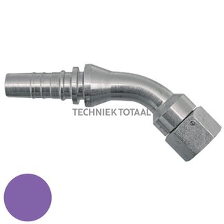 Manuli Pressnippel Interlock BSP-Dichtkegel mit O-Ring 1 1/4", 45°, DN 25