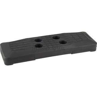Rubber pad road liner L 400 mm, A 104 mm, pitch 135 mm