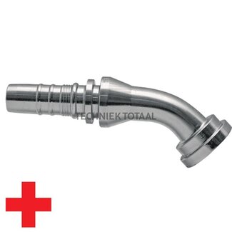 Manuli Pressnippel Interlock SAE-Flansch schwer 1", 60°, DN 25