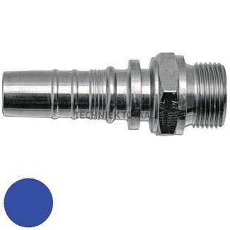 Manuli Pressnippel Interlock BSP-Außengewinde 3/4", DN 19