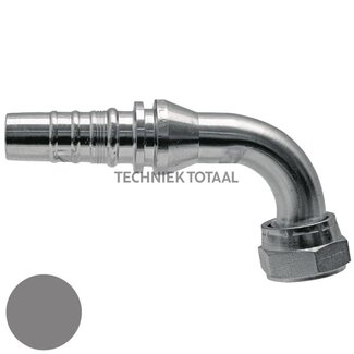 Manuli Swage fitting Interlock ORFS swivel nut 1 7/16", 90° E 54 mm, DN 25
