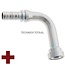 Manuli Pressnippel Spiralfit SAE-Flansch CAT 1 1/2", 90°, L 135 mm, DN 32 | M83991-20-24135