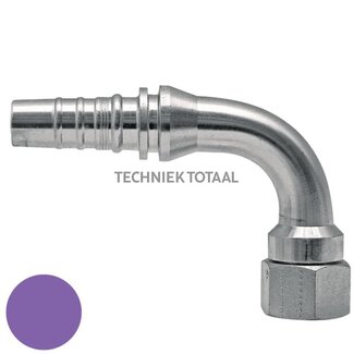 Manuli Pressnippel Interlock BSP-Dichtkegel mit O-Ring 1 1/4", 90°, DN 25