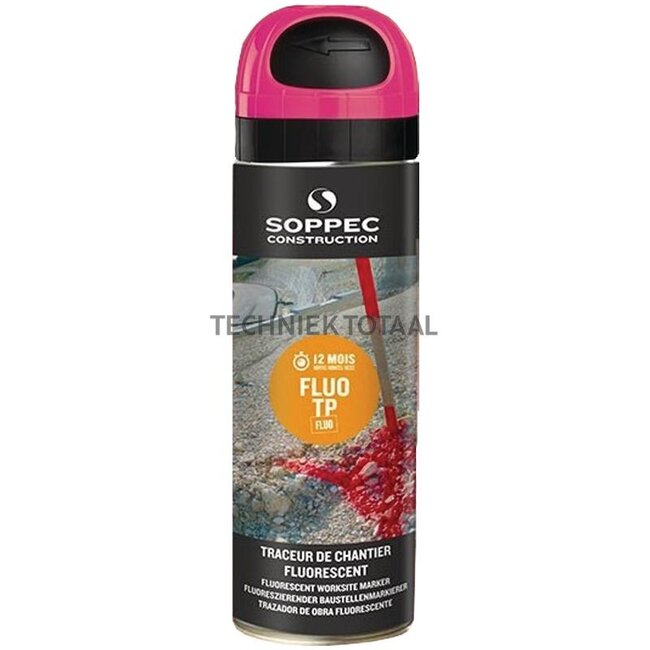 Soppec Construction marking spray Fluo TP pink - 500 ml