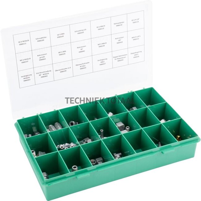 Replacement parts box central lubrication, without lines - 130 pieces